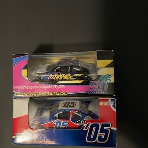 Brand new 1.64 scale die cast cars. 2005 Homestead and Daytona.